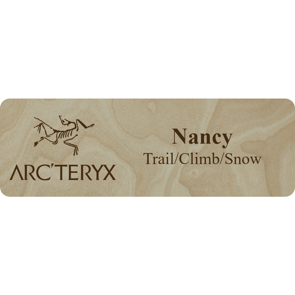 Arc'teryx Name Tag - 2 Lines - Customer's Product with price 6.25 ID foatc1slseVtjFnLCK0F1kdy