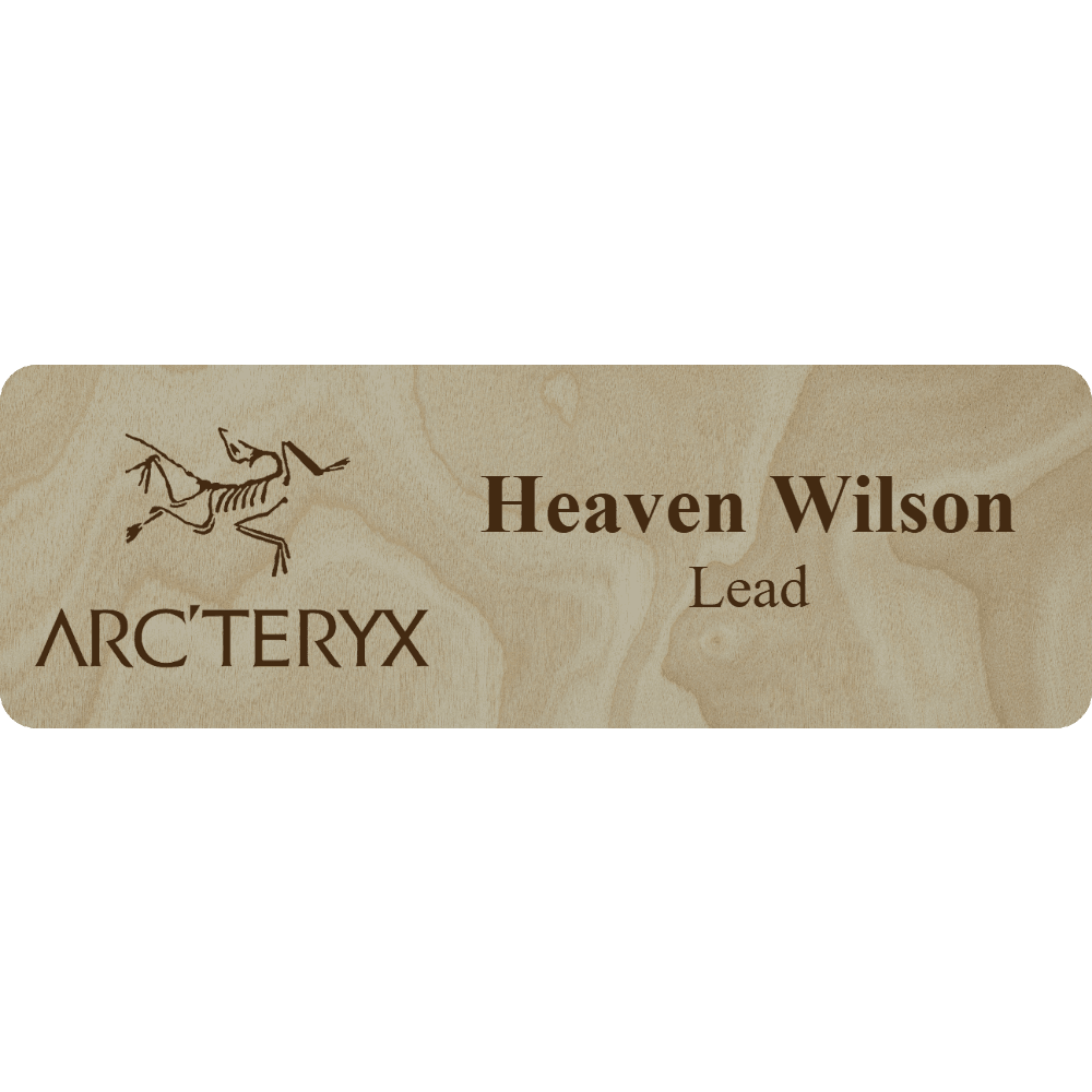 Arc'teryx Name Tag - 2 Lines - Customer's Product with price 6.25 ID Mcm0b4K5SyjlAMbFDRVrryJ6