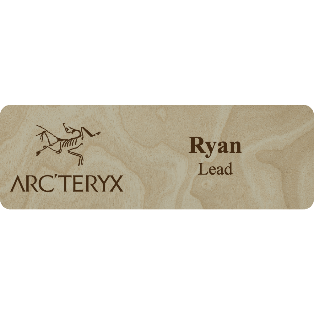 Arc'teryx Name Tag - 2 Lines - Customer's Product with price 6.25 ID HwcztmT_8qKqVP_1vPZ0htkt