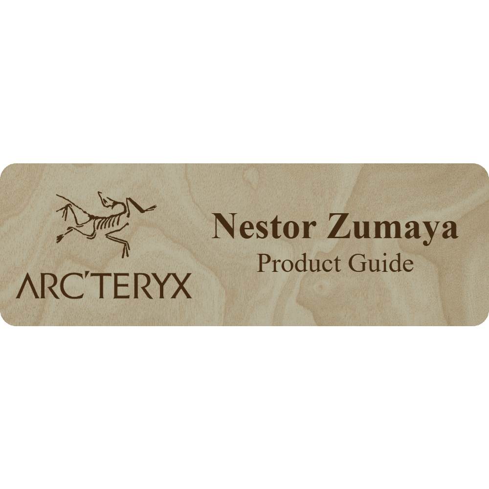 Arc'teryx Name Tag - 2 Lines - Customer's Product with price 5.25 ID zyeDV3X1aVlzjRO2baTCZehG