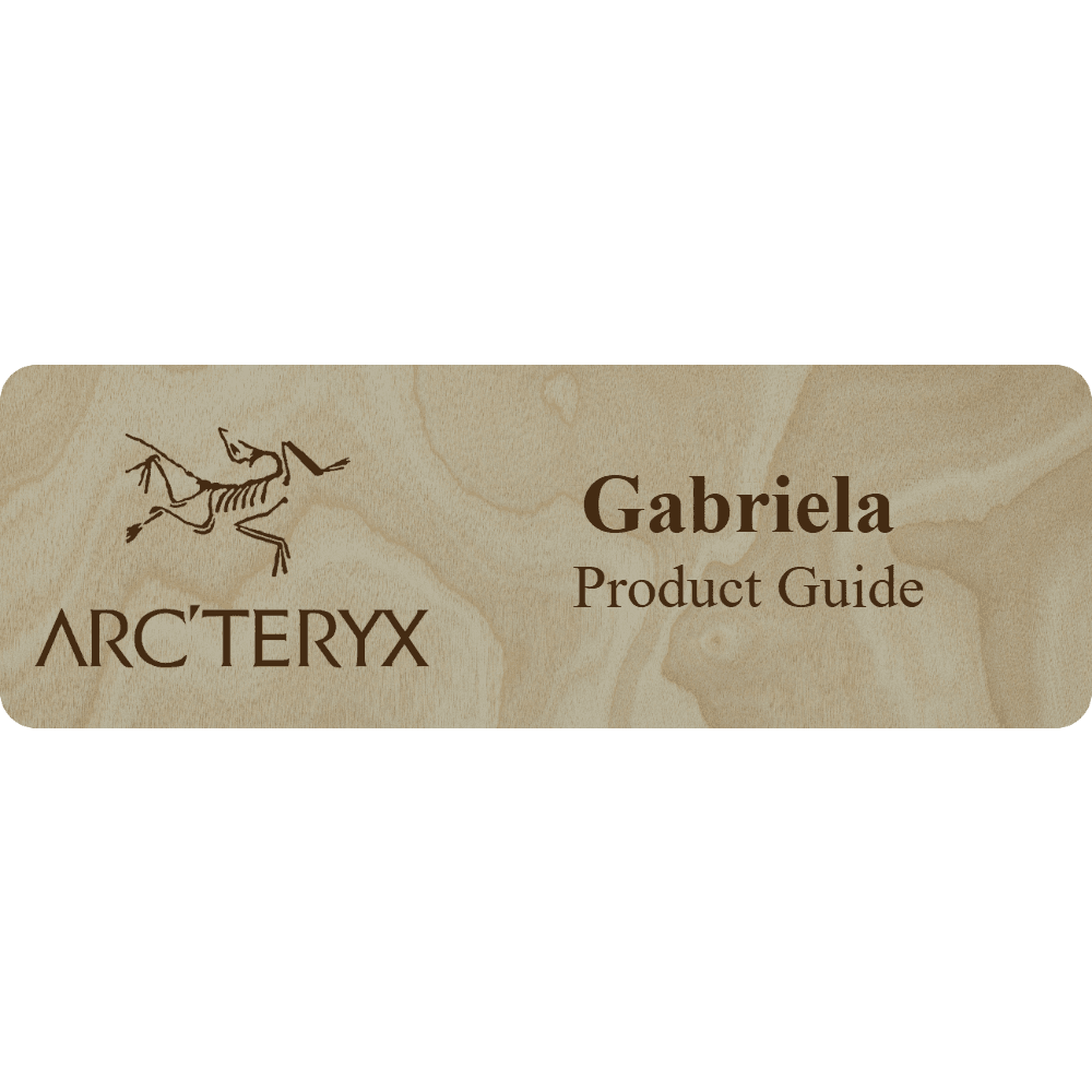 Arc'teryx Name Tag - 2 Lines - Customer's Product with price 6.25 ID YtGhN47k4toBl_FyMmK87jfs