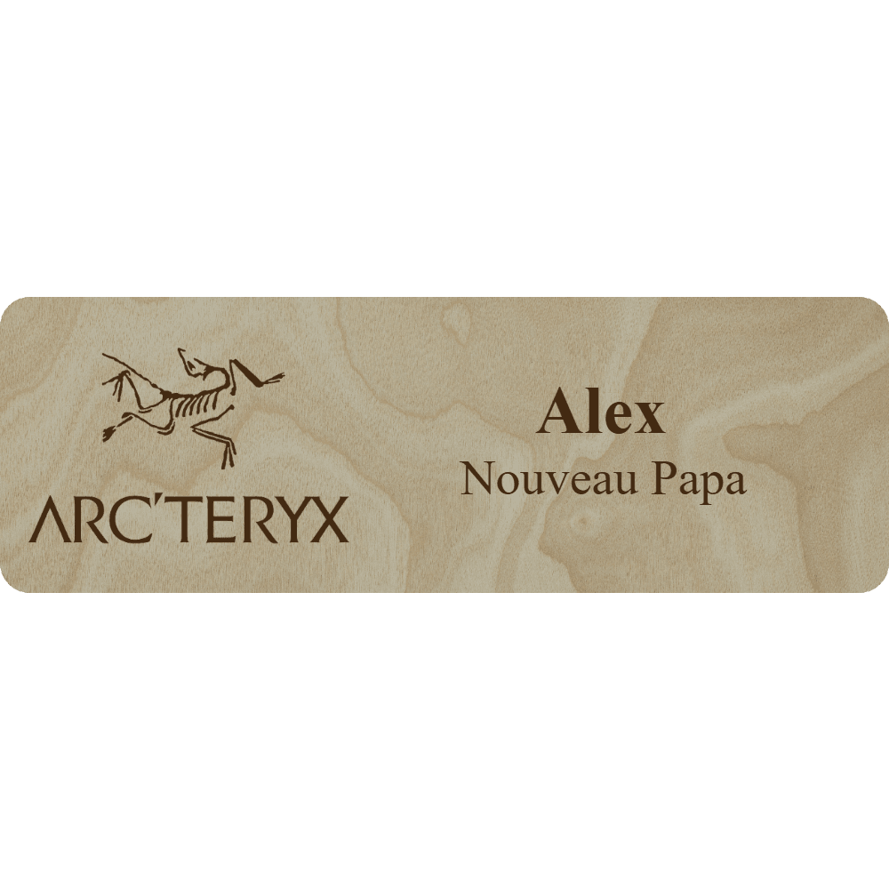 Arc'teryx Name Tag - 2 Lines - Customer's Product with price 6.25 ID hBsxwz6O-P9mmFyj4NgeLkU5