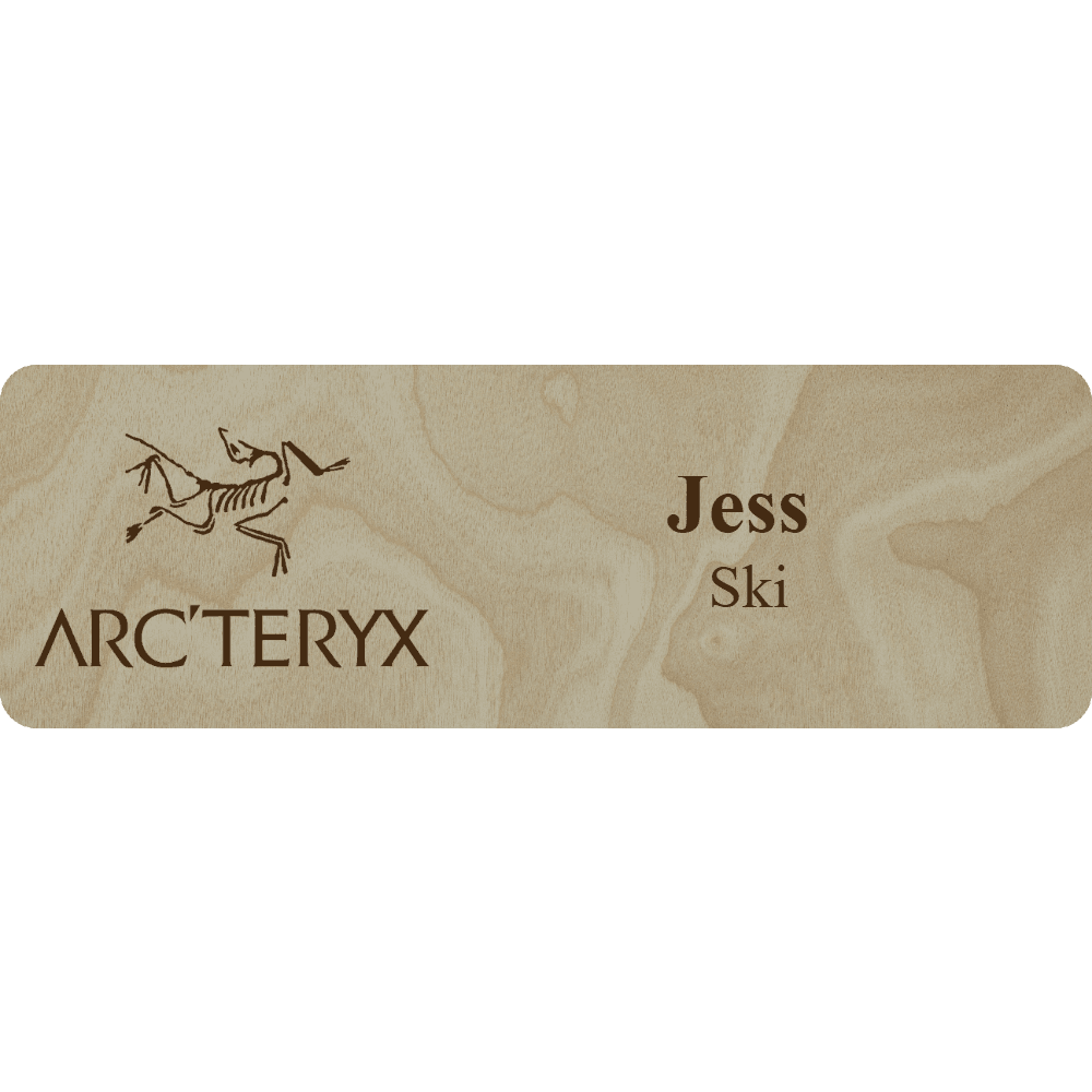 Arc'teryx Name Tag - 2 Lines - Customer's Product with price 6.25 ID KsJpjJAwMhOctTGysjSrmWu9