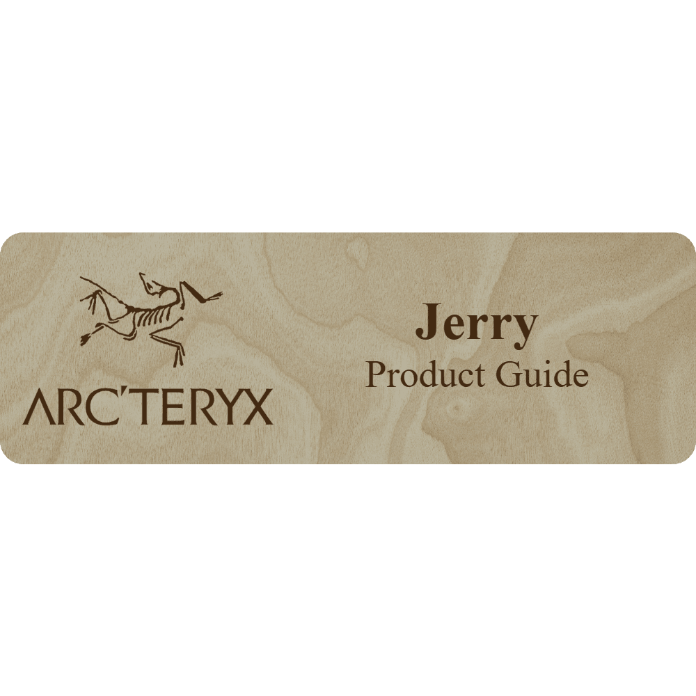 Arc'teryx Name Tag - 2 Lines - Customer's Product with price 6.25 ID HByX8P8FRQsg4PJntgO4rO5g