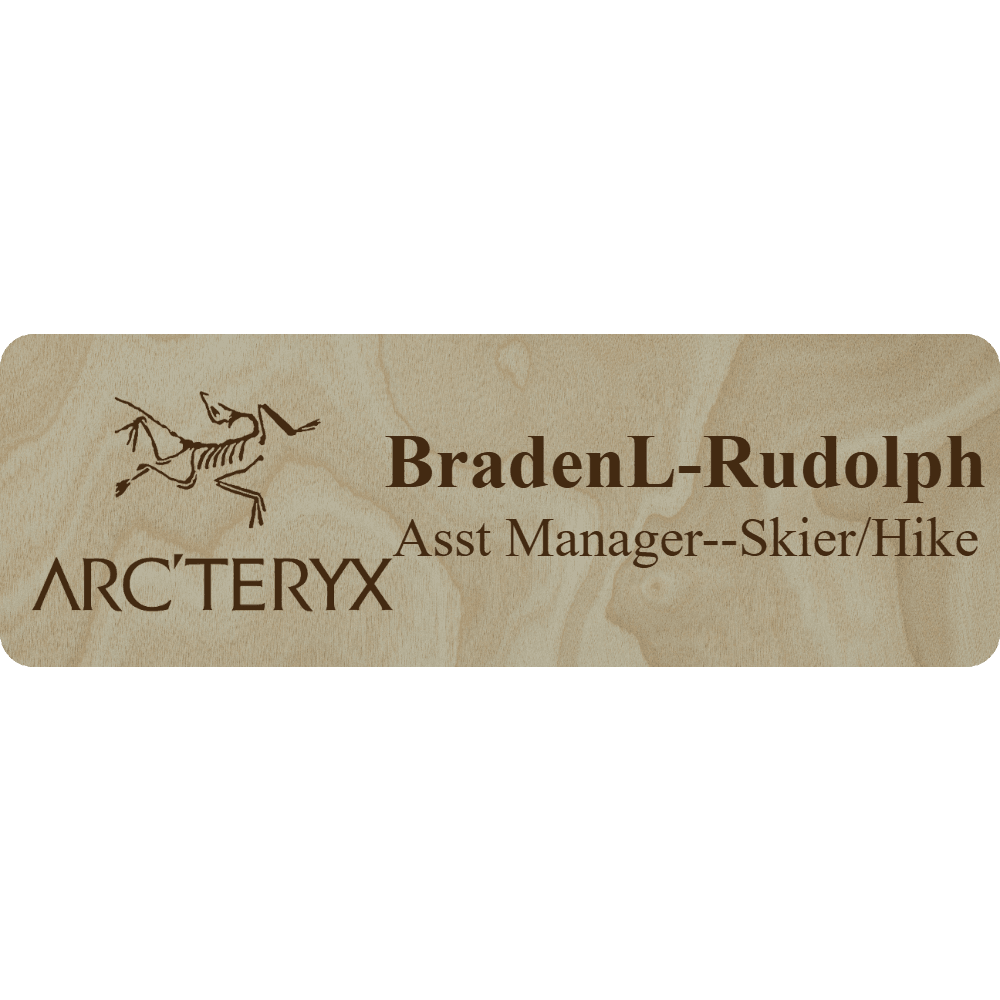 Arc'teryx Name Tag - 2 Lines - Customer's Product with price 6.25 ID vNXbMNhrRs8M70TzCzKnZ3lY