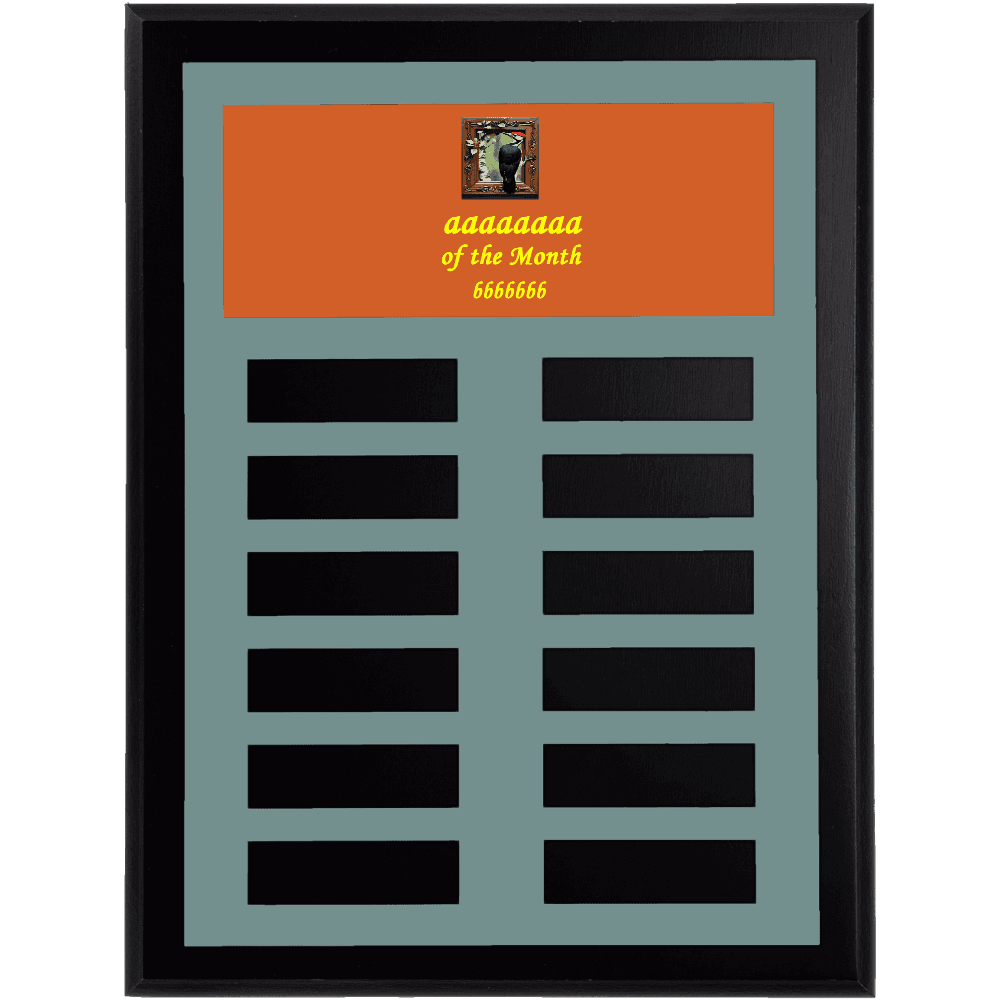 12 Plate Color Perpetual Plaque - Customer's Product with price 59.99 ID b7admDjFmfo876t1prKhwZ3B