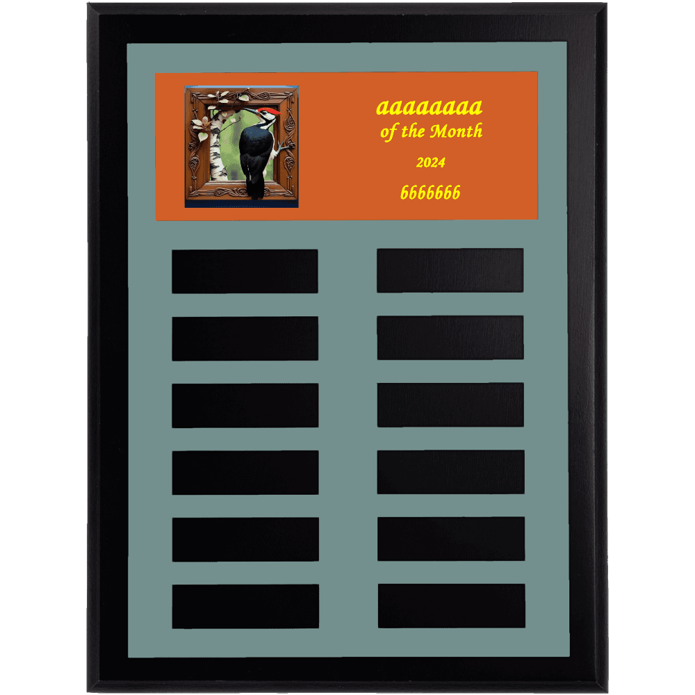 12 Plate Color Perpetual Plaque - Customer's Product with price 59.99 ID rDp8LxsjrlQE4CyXb9f1NP0u