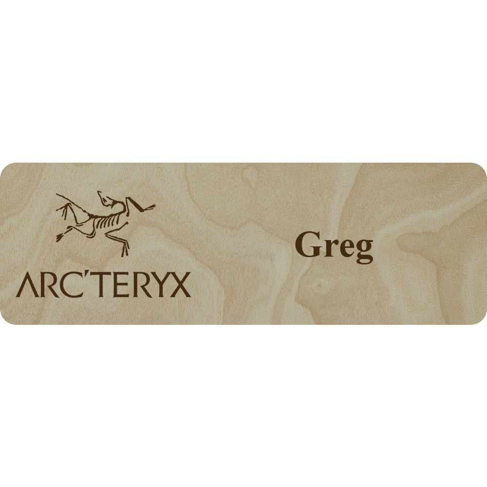 Arc'teryx Name Tag - 1 Line - Customer's Product with price 6.25 ID ZO6oacqUOUssqE939TGUmUCP