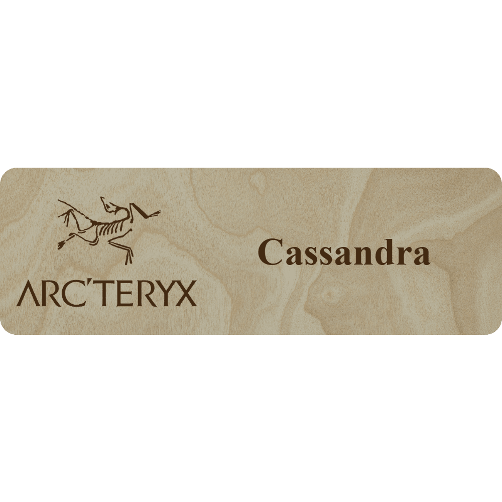 Arc'teryx Name Tag - 1 Line - Customer's Product with price 6.25 ID Bl6eW-ZCU75z7gx6UvLGUzhz