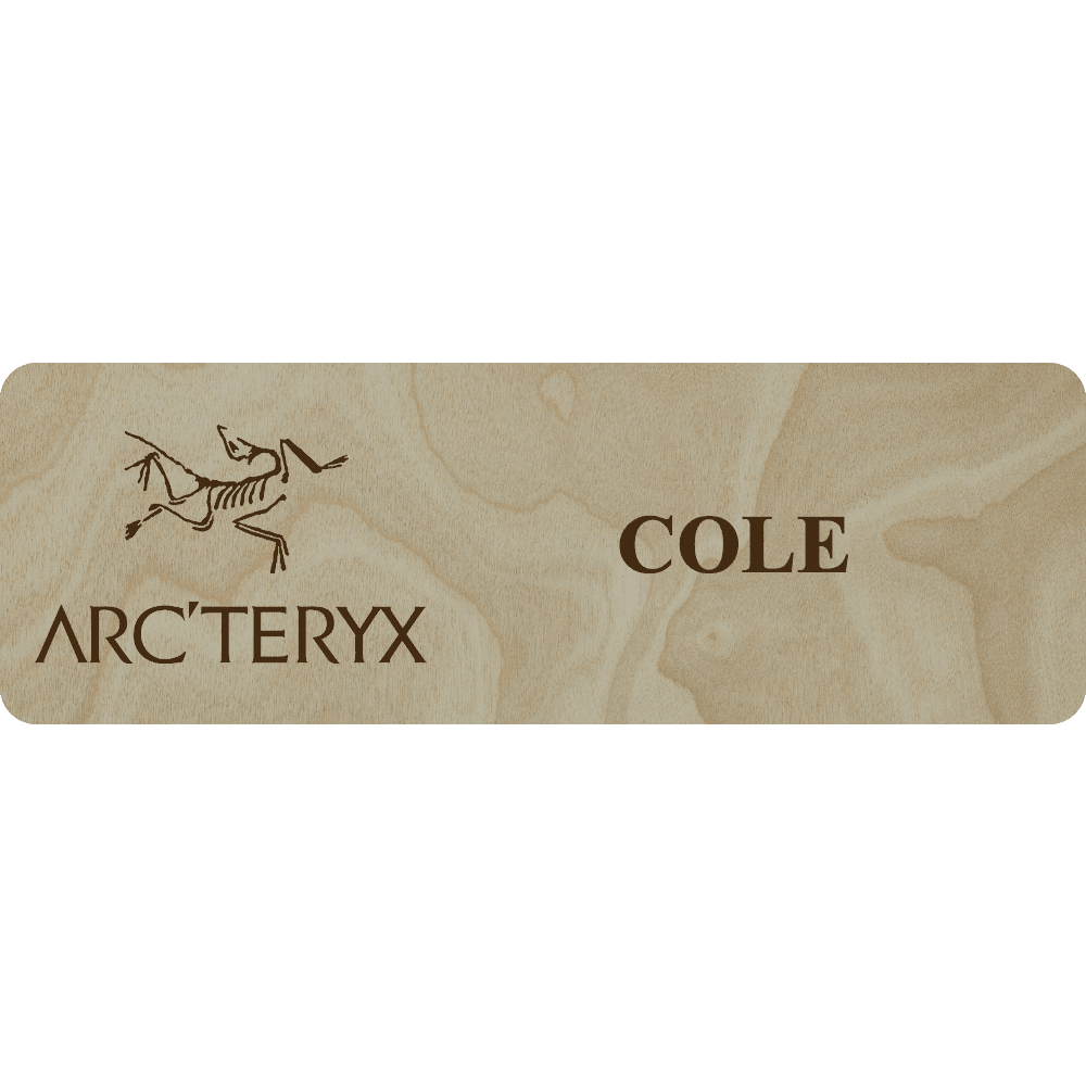 Arc'teryx Name Tag - 1 Line - Customer's Product with price 6.25 ID bVmJpMDMylF25xtlKo3QZpIP