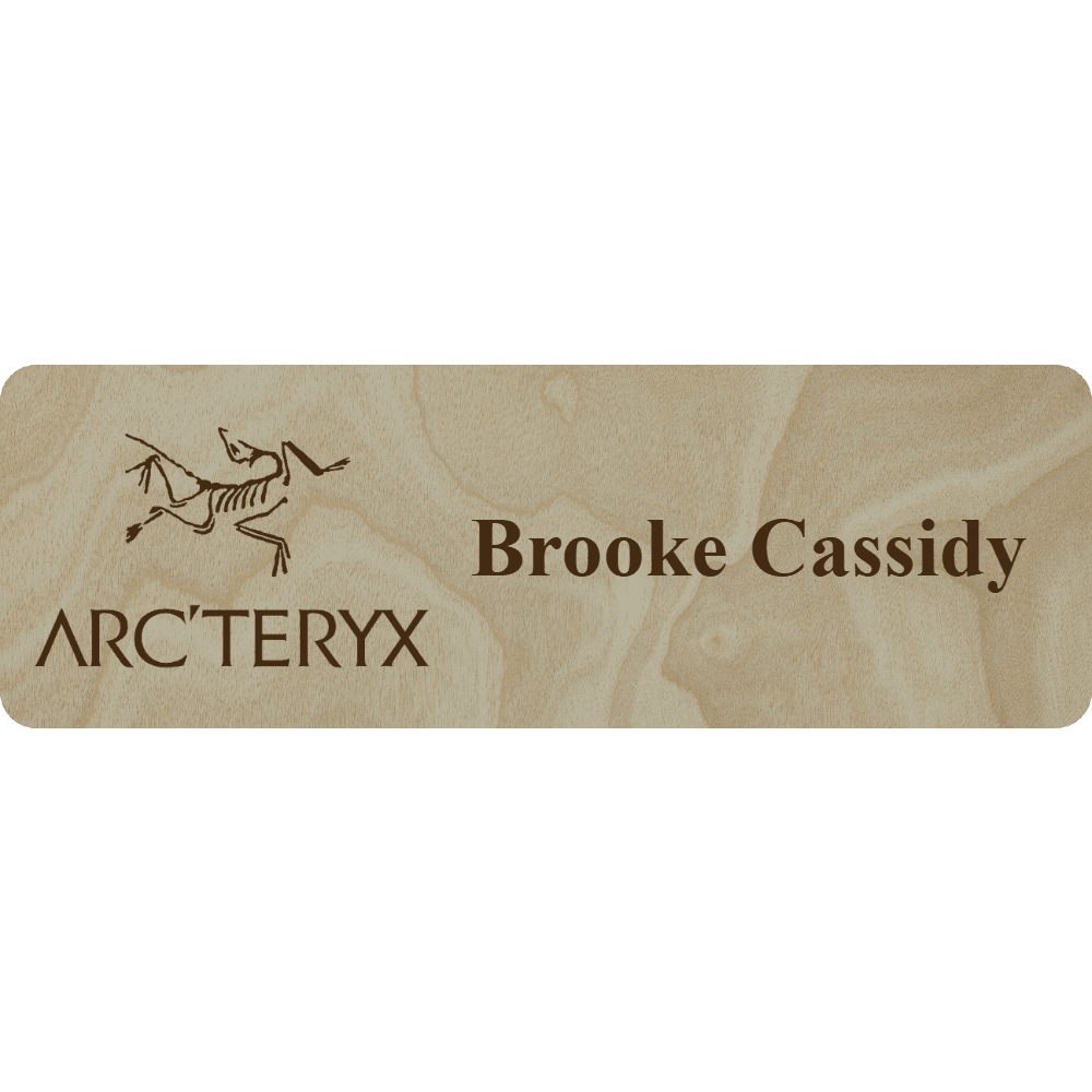 Arc'teryx Name Tag - 1 Line - Customer's Product with price 6.25 ID pchDnCycB005maaVMEyfUiQW
