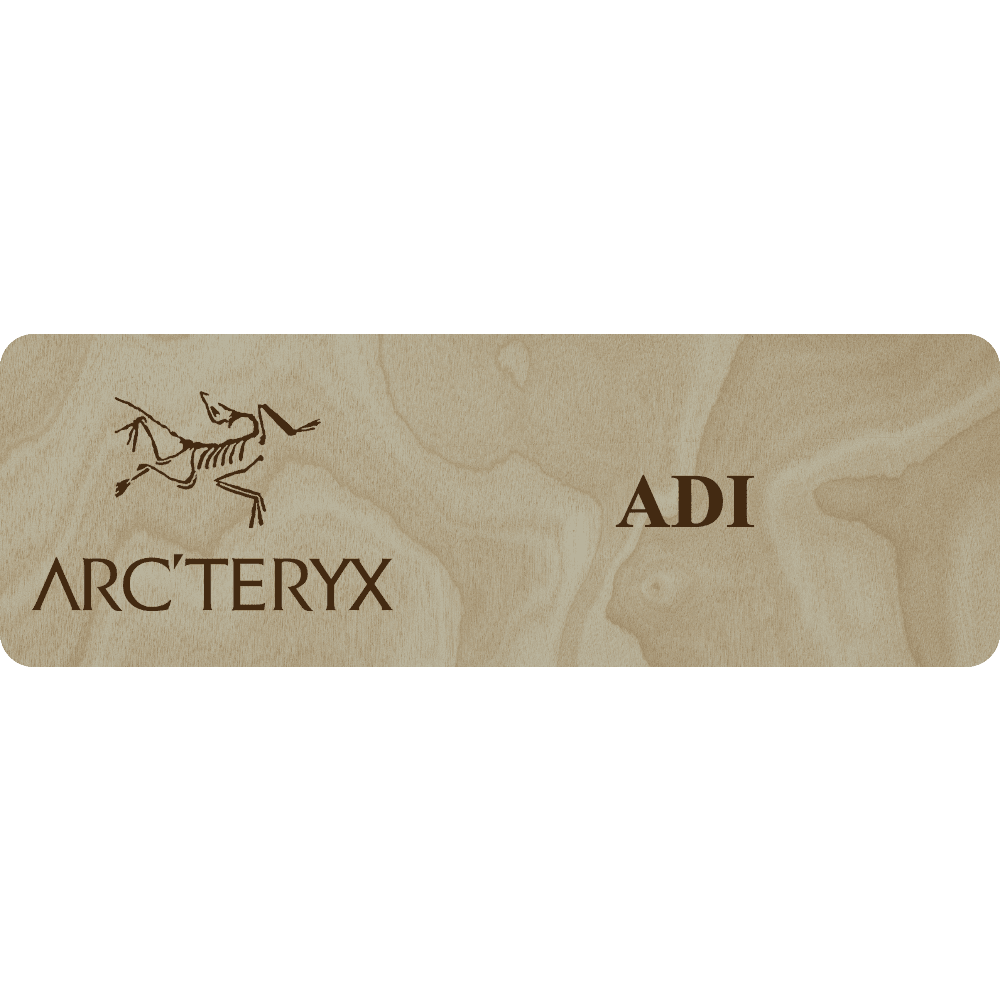 Arc'teryx Name Tag - 1 Line - Customer's Product with price 6.25 ID bEiX-Te3dPJc52n1mi_TP2Bn