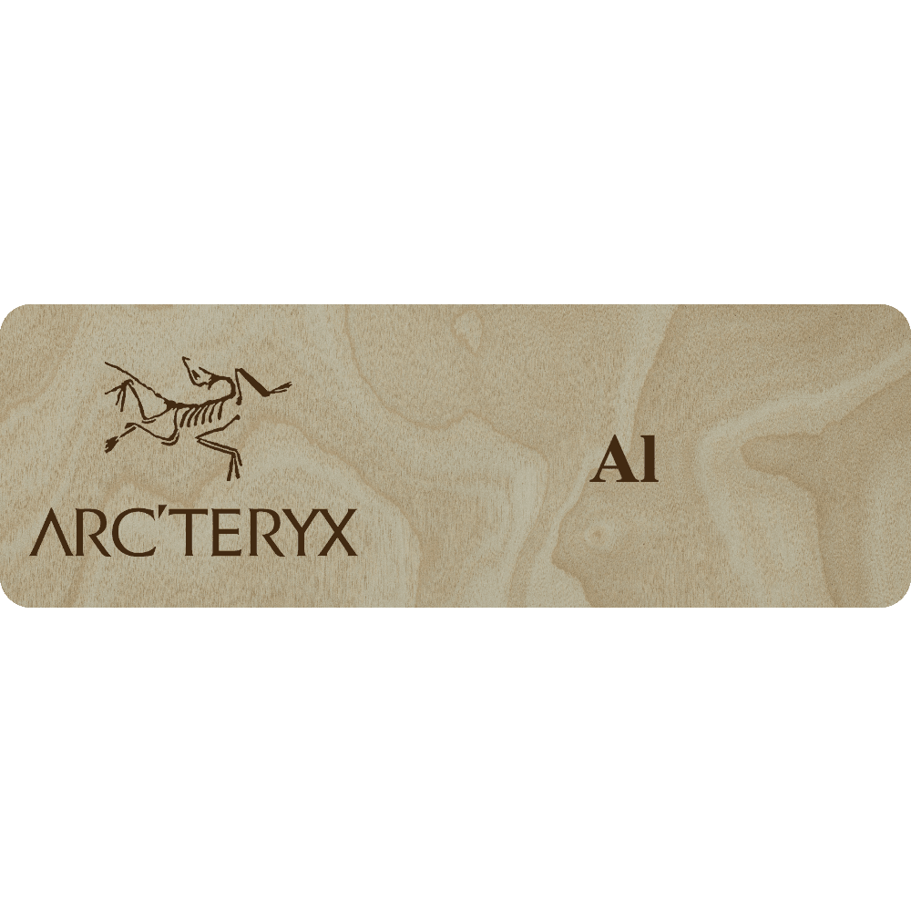 Arc'teryx Name Tag - 1 Line - Customer's Product with price 6.25 ID YNhjJ_tKeOL1QheWYYBG3oJh