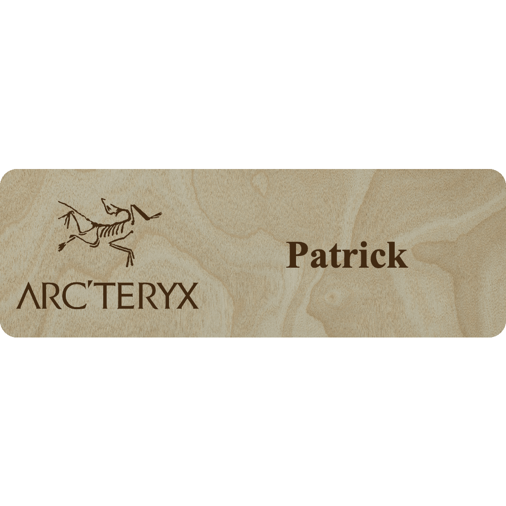 Arc'teryx Name Tag - 1 Line - Customer's Product with price 6.25 ID xlCL3iMfyinl78XqFfL_SbSp