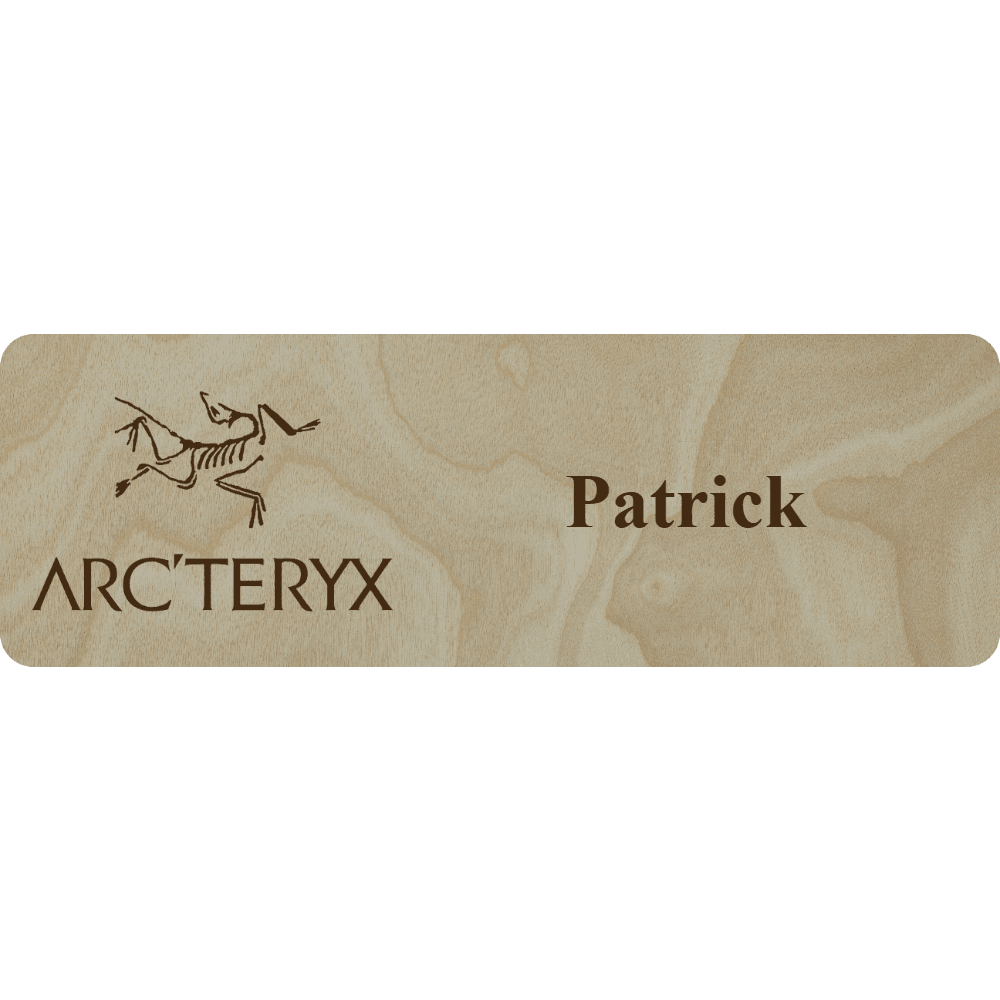 Arc'teryx Name Tag - 1 Line - Customer's Product with price 6.25 ID dsxeOYYNMRFfU2NlfVKtRjFP