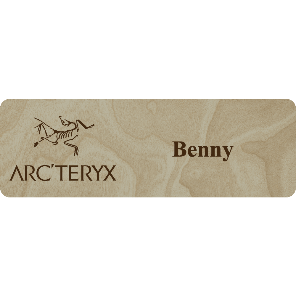 Arc'teryx Name Tag - 1 Line - Customer's Product with price 5.25 ID 7mKlG5BlO12yF8WWq5I9Yfhr