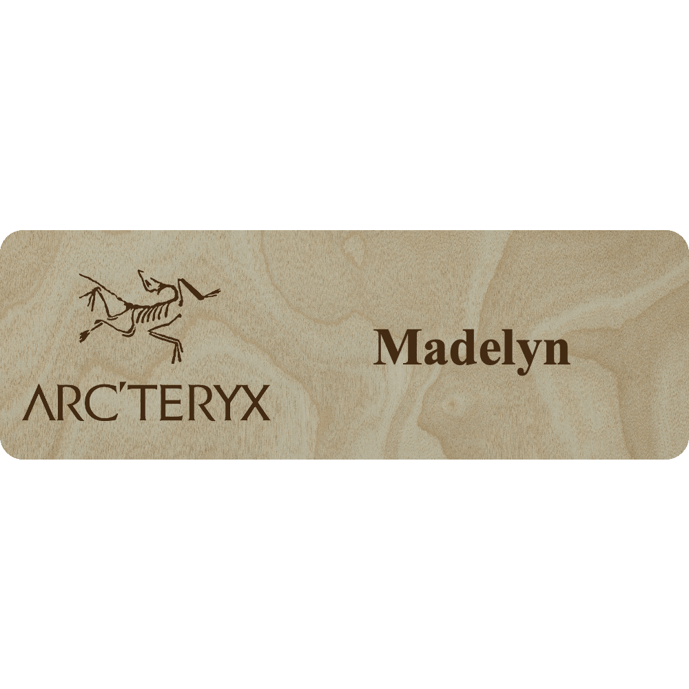 Arc'teryx Name Tag - 1 Line - Customer's Product with price 6.25 ID PIm-rgNQS5VL40JliB91B3TD