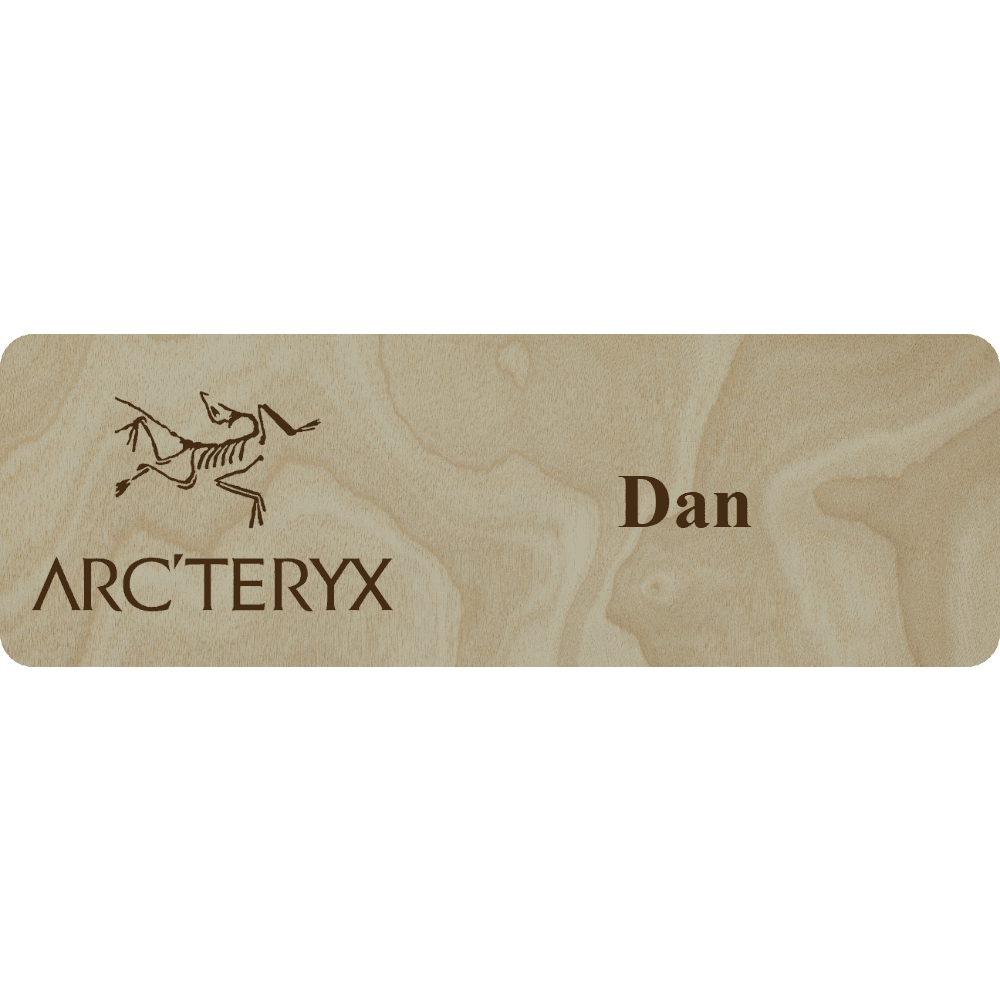 Arc'teryx Name Tag - 1 Line - Customer's Product with price 6.25 ID xaUd02EnjNm9F7SJIo3UEtjp