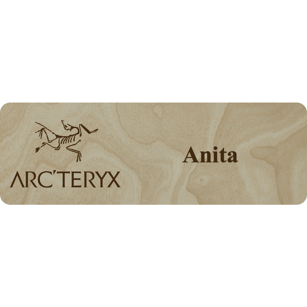 Arc'teryx Name Tag - 1 Line - Customer's Product with price 6.25 ID 3M43VHddETl332N4n1T-76KW