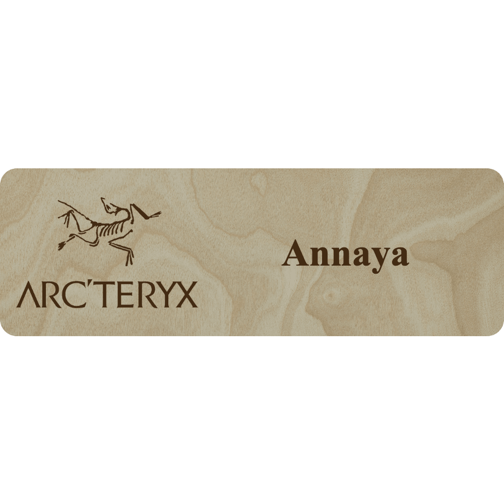 Arc'teryx Name Tag - 1 Line - Customer's Product with price 6.25 ID mZDaCm5vknQz4m9JOPlM16wo