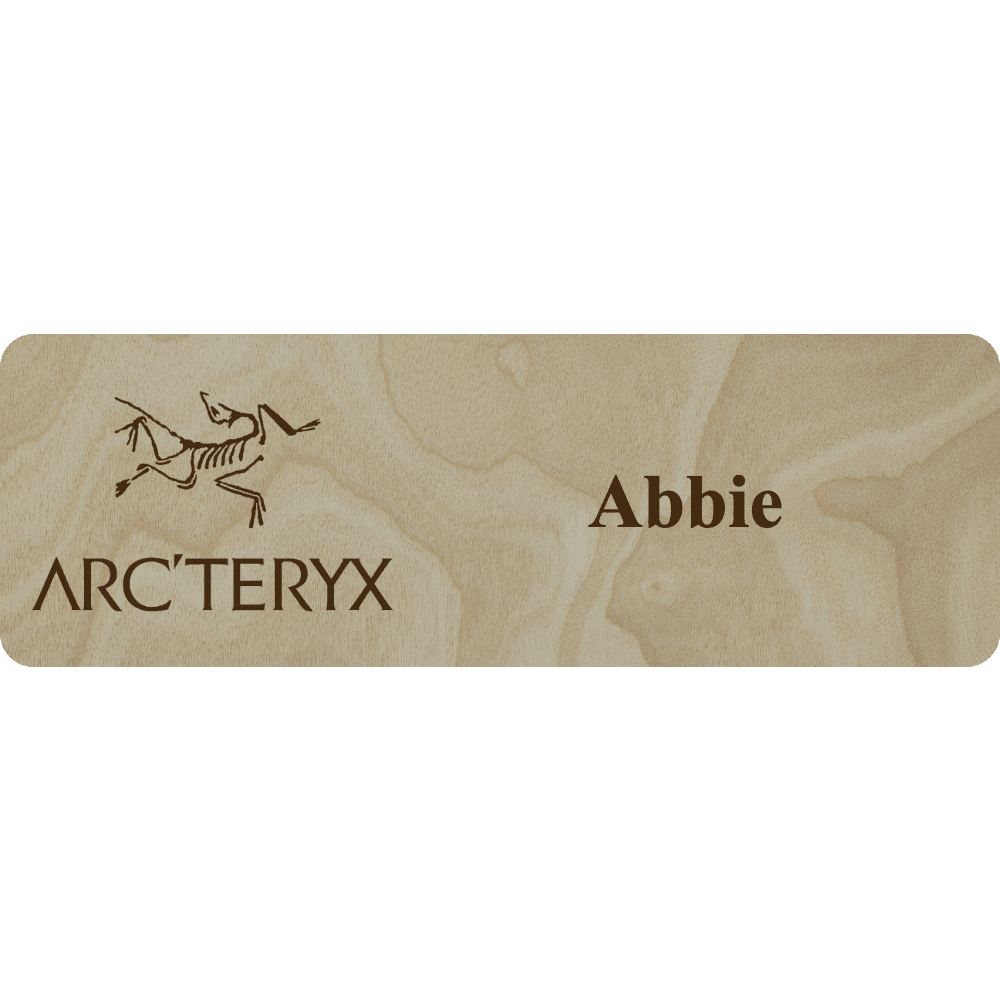 Arc'teryx Name Tag - 1 Line - Customer's Product with price 6.00 ID n-mw0HgyygjyUp8gFW2-8z9Z