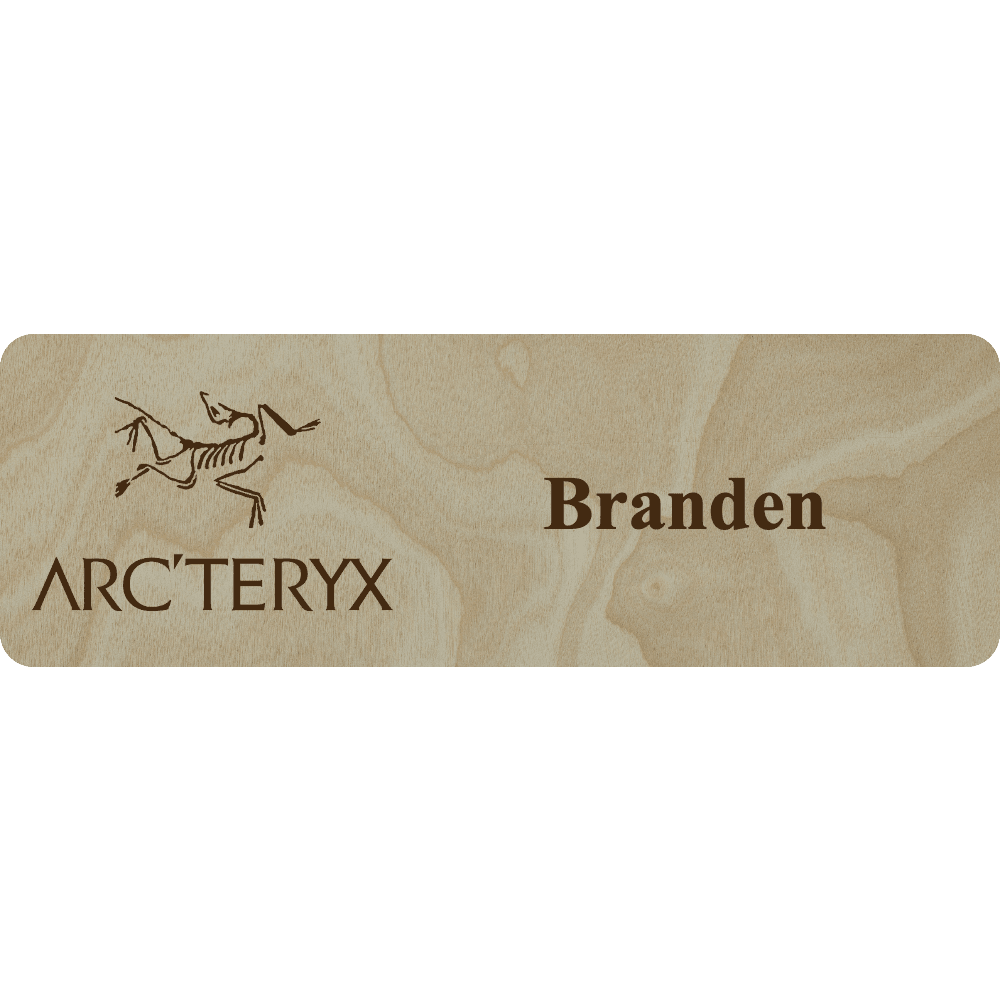 Arc'teryx Name Tag - 1 Line - Customer's Product with price 5.25 ID BqTj-rhH1tDD89vndBwERR1Y