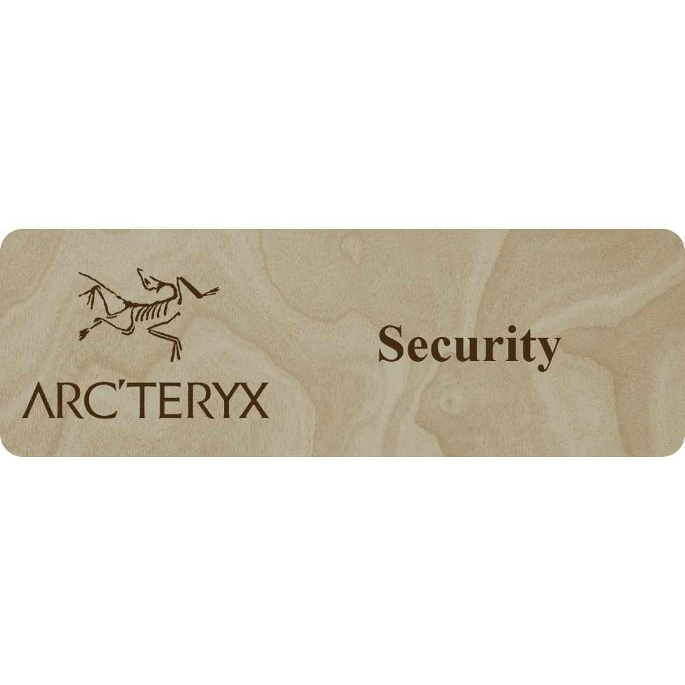Arc'teryx Name Tag - 1 Line - Customer's Product with price 6.25 ID cnP49Joot7GgdXduxEpRMsRz