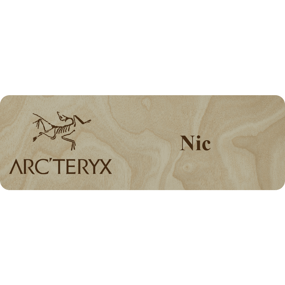 Arc'teryx Name Tag - 1 Line - Customer's Product with price 6.25 ID xZHecdiUqC3Vc-a0e2Eo75KT