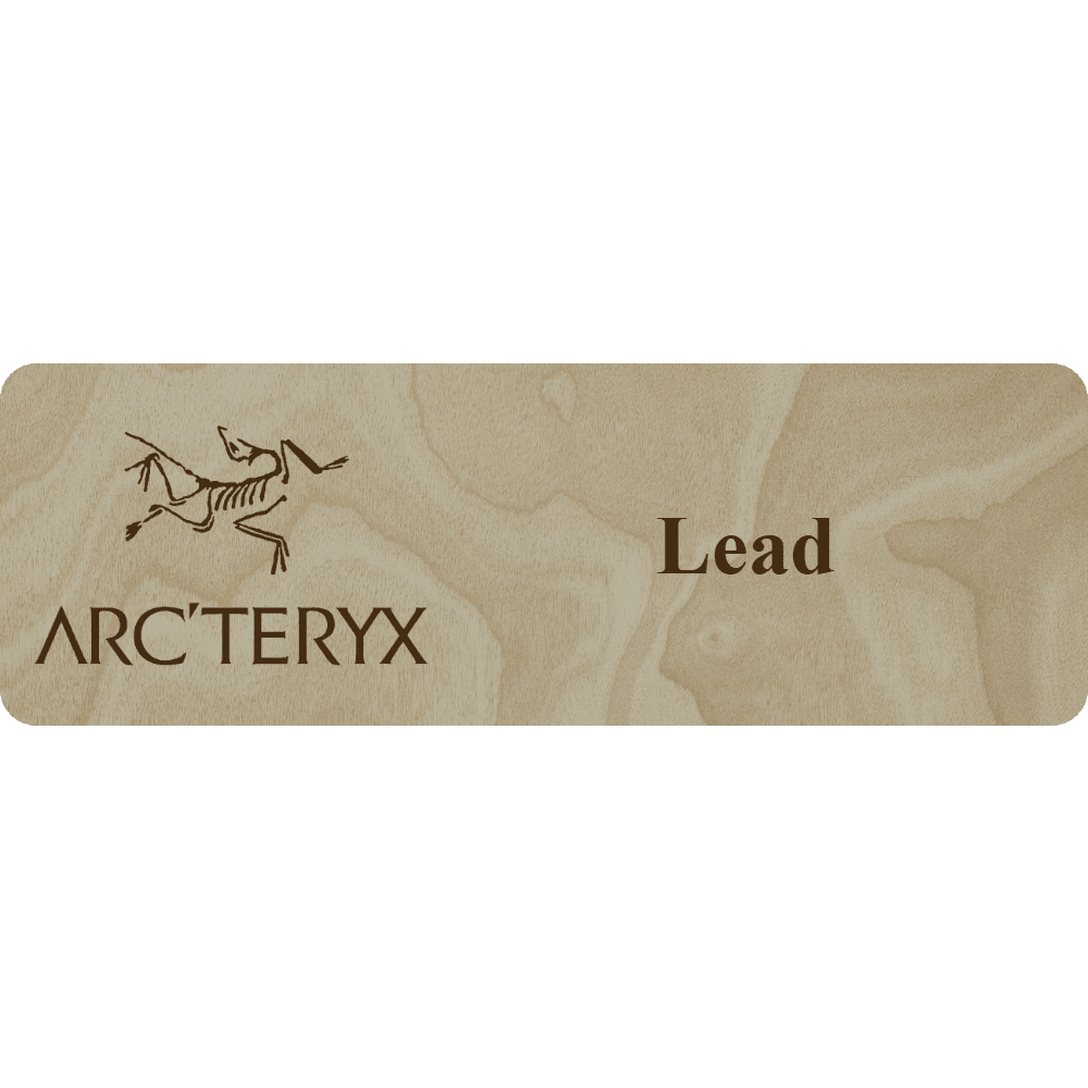 Arc'teryx Name Tag - 1 Line - Customer's Product with price 6.25 ID GB0j3dxkihLHBnaikHaaT-SV