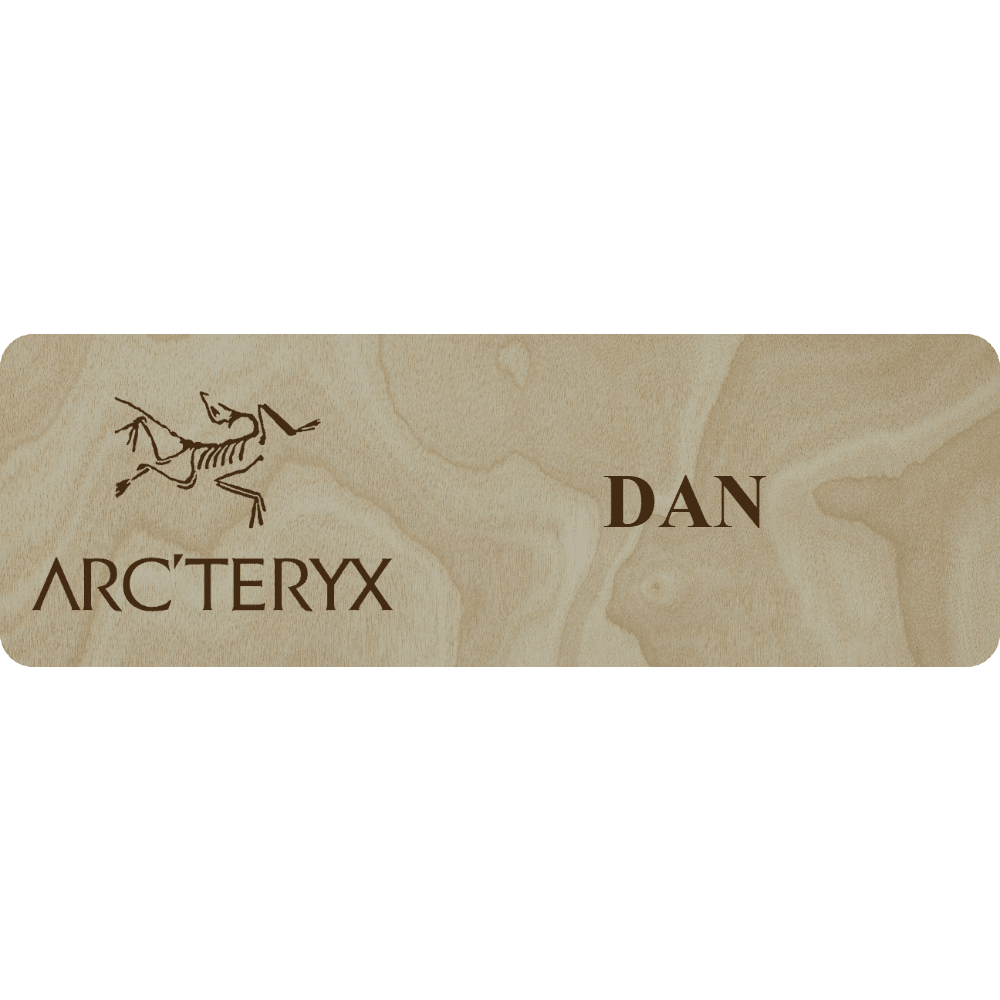 Arc'teryx Name Tag - 1 Line - Customer's Product with price 5.25 ID vQkHQ4SaMgfUdjnr5xHgNOP8