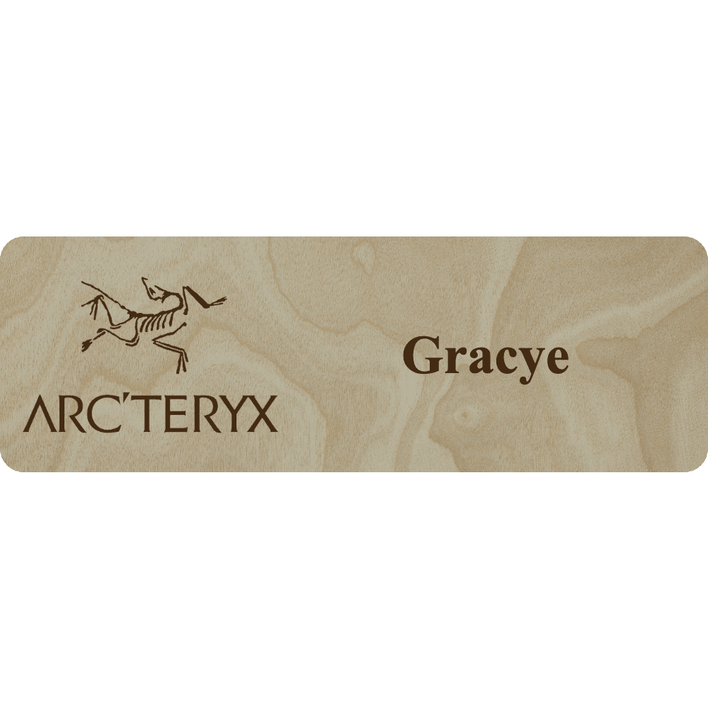Arc'teryx Name Tag - 1 Line - Customer's Product with price 6.25 ID 3xh0n3MuNBKZ3RgYj-i_sirq