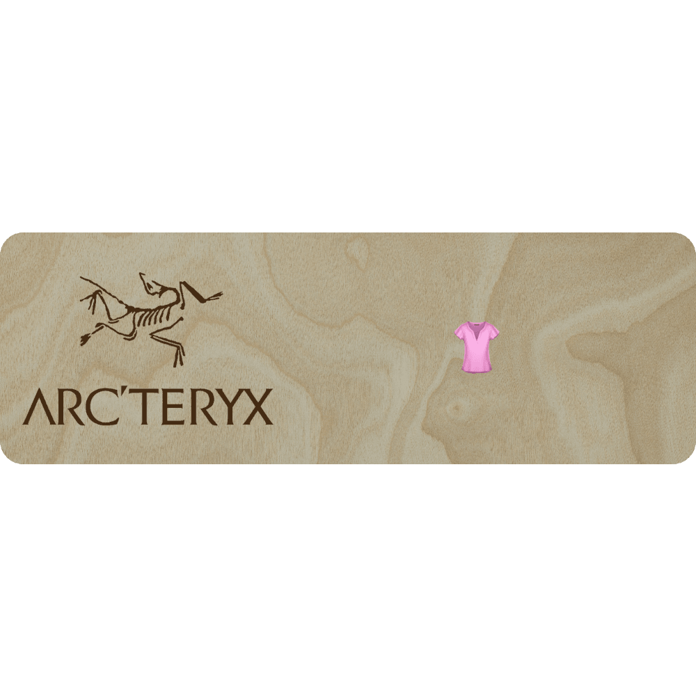 Arc'teryx Name Tag - 1 Line - Customer's Product with price 6.25 ID J6zwGBDEq8Ah2mZpu5r4Vq4j
