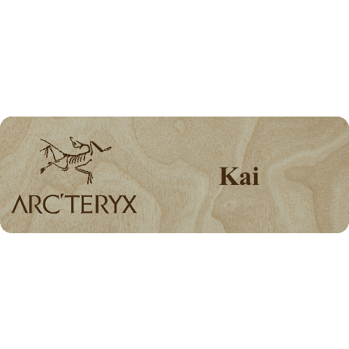Arc'teryx Name Tag - 1 Line - Customer's Product with price 6.25 ID ekumwDSHCbRFsu6zoNJA2cJH