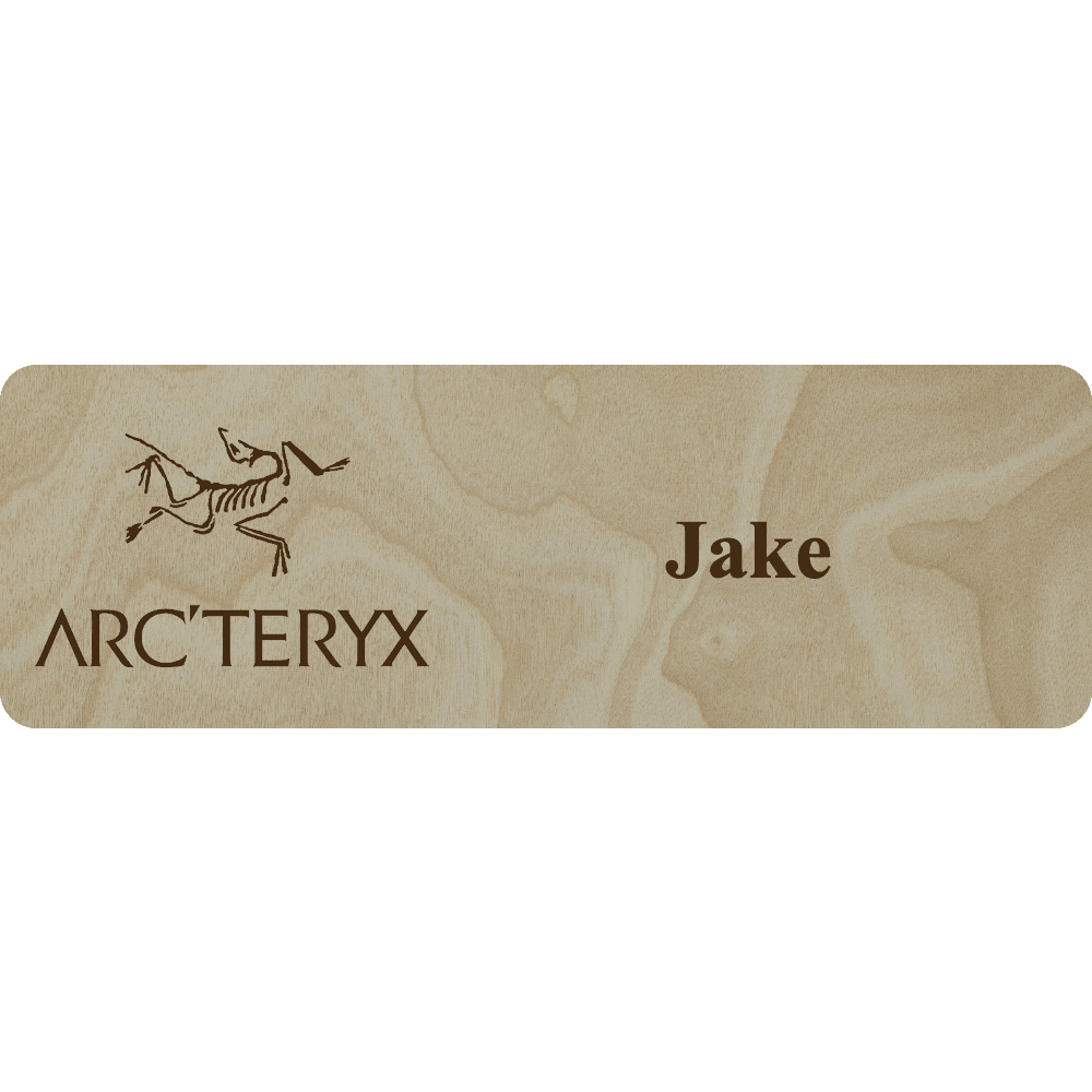 Arc'teryx Name Tag - 1 Line - Customer's Product with price 5.25 ID ZiqCeGtxoETuhL-EOPhvAJll