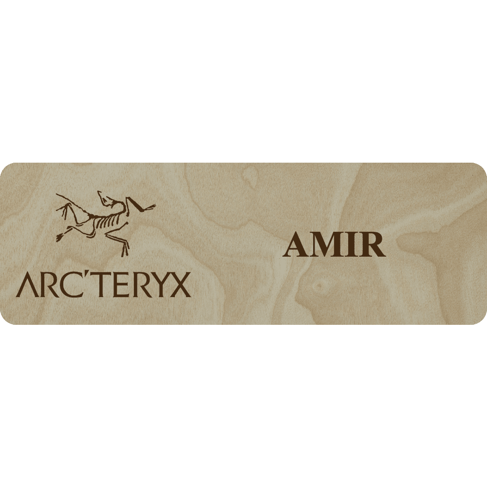 Arc'teryx Name Tag - 1 Line - Customer's Product with price 6.25 ID wAxXaF44cfUiWOCN2LCxl0R6