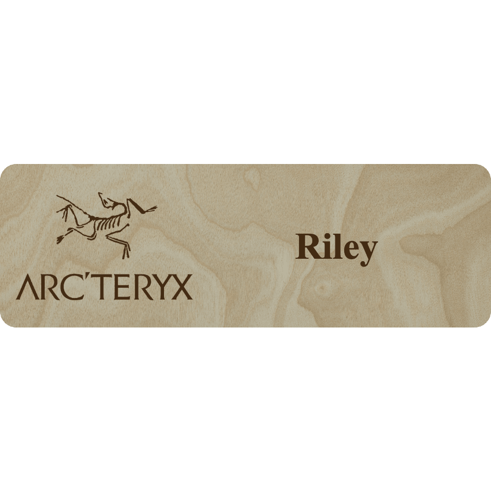 Arc'teryx Name Tag - 1 Line - Customer's Product with price 6.25 ID F6hyQUOquIaCiWePRKan7O2Q
