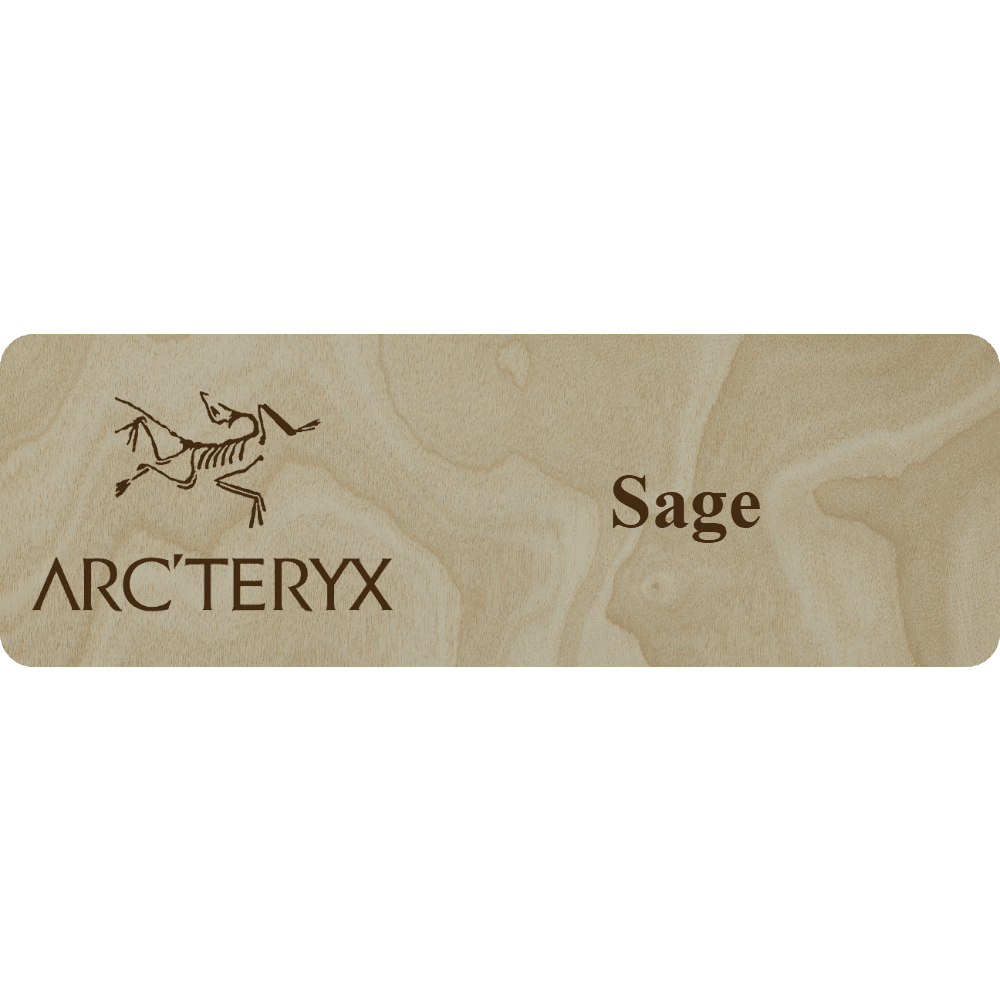 Arc'teryx Name Tag - 1 Line - Customer's Product with price 6.25 ID 72VBFFi44ervvjFQ_UE4wwKm