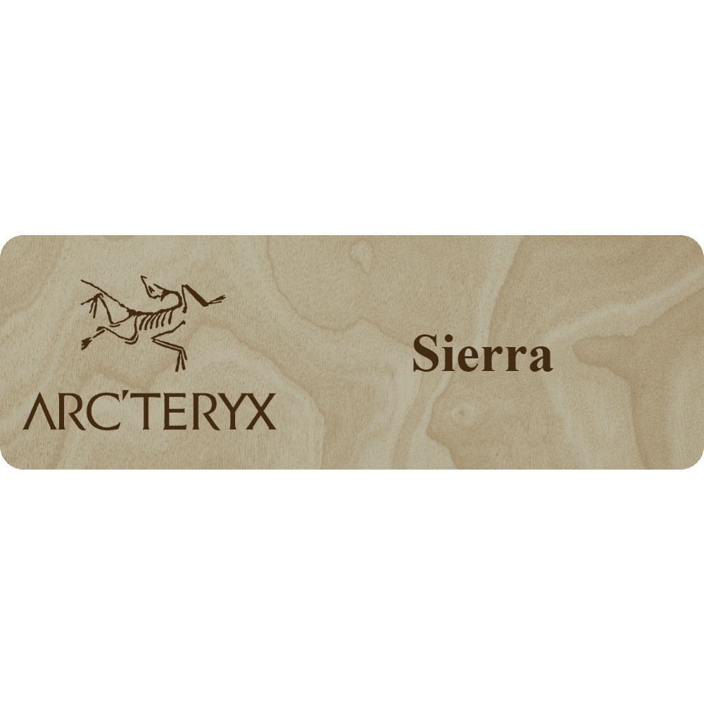 Arc'teryx Name Tag - 1 Line - Customer's Product with price 6.25 ID sH-LpRW8O-iuEU9OJkFRFTV5