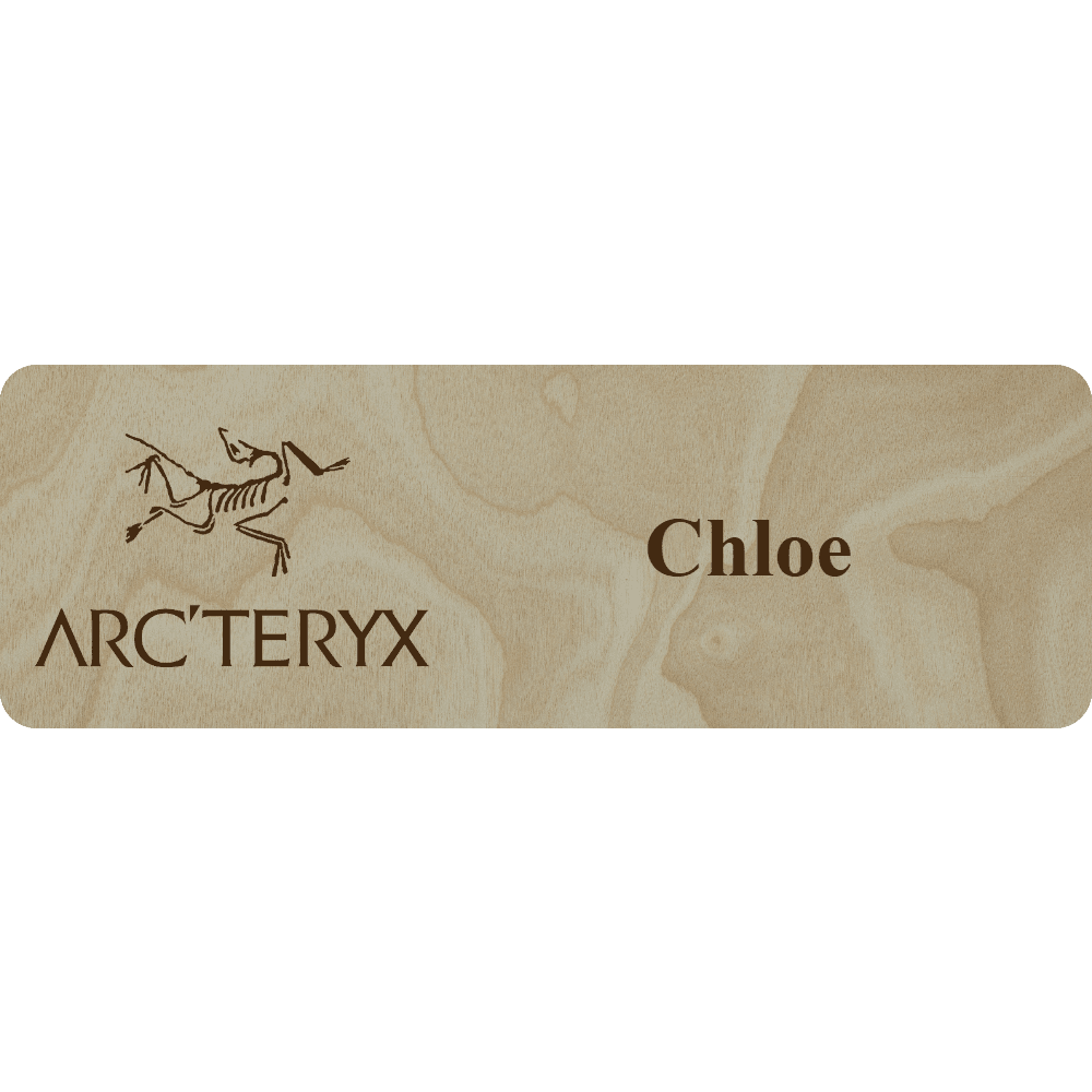 Arc'teryx Name Tag - 1 Line - Customer's Product with price 6.25 ID bXxUykq3d4uc9D79ZpaVn99y