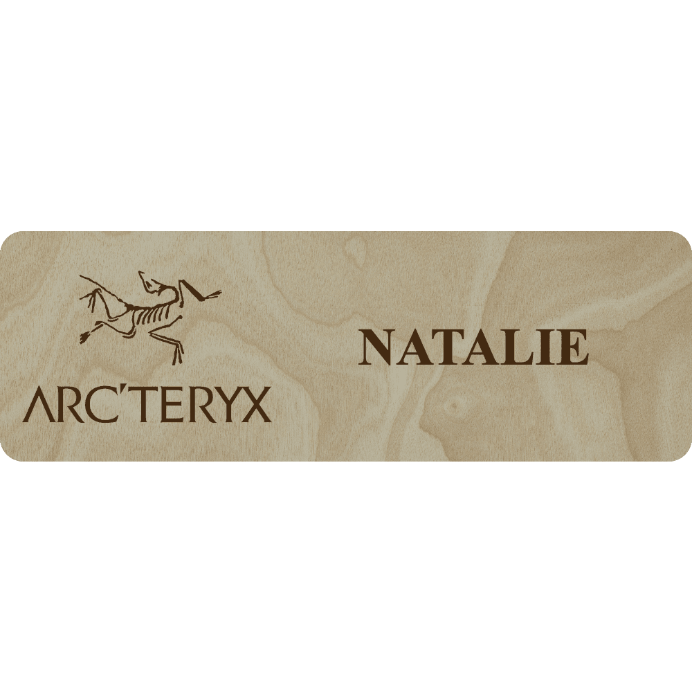 Arc'teryx Name Tag - 1 Line - Customer's Product with price 6.25 ID o58ac57N5Sa_Q3KBvCQpLR3h