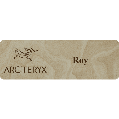 Arc'teryx Name Tag - 1 Line - Customer's Product with price 6.25 ID yAj-ZkcZWZXB2mHloJh17jTx