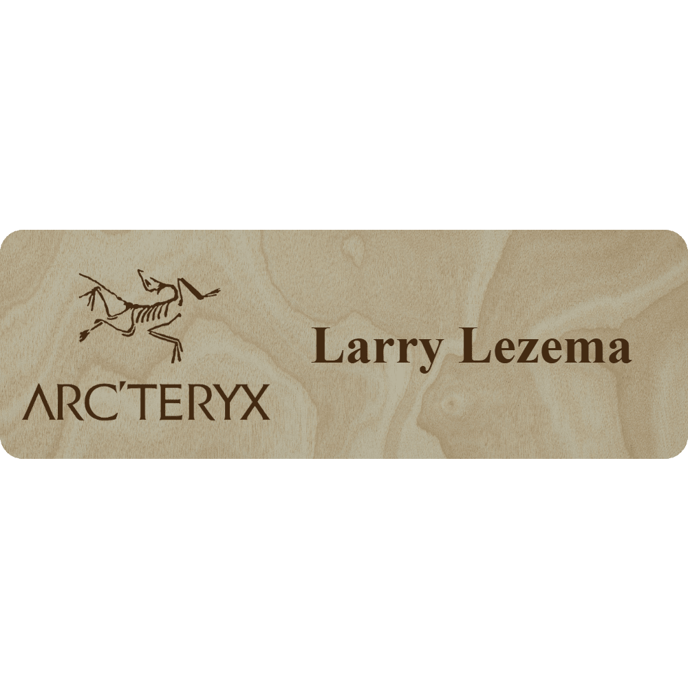Arc'teryx Name Tag - 1 Line - Customer's Product with price 5.25 ID DCXQ4PAX2TY1NkEzIZmFynEy