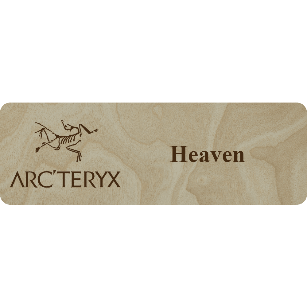 Arc'teryx Name Tag - 1 Line - Customer's Product with price 6.25 ID amWrFyLkEnKMdhhh6wRW4KDk