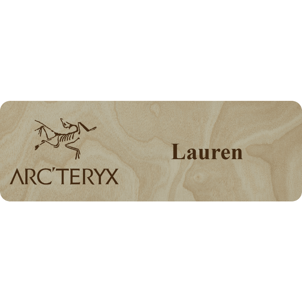 Arc'teryx Name Tag - 1 Line - Customer's Product with price 6.25 ID UY6pJBpyQDdFTKaeQC4O3JLn