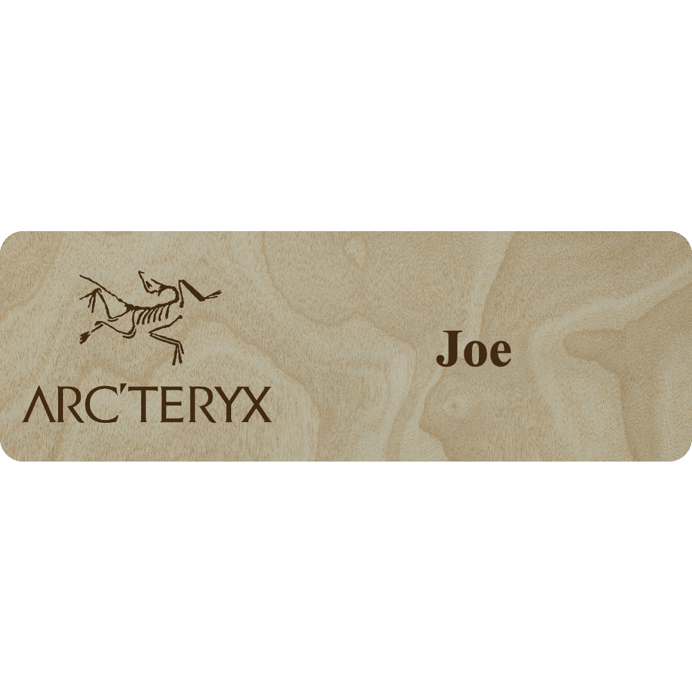 Arc'teryx Name Tag - 1 Line - Customer's Product with price 6.25 ID SjlQy1mlmN7dF1NUXGhhUOJP
