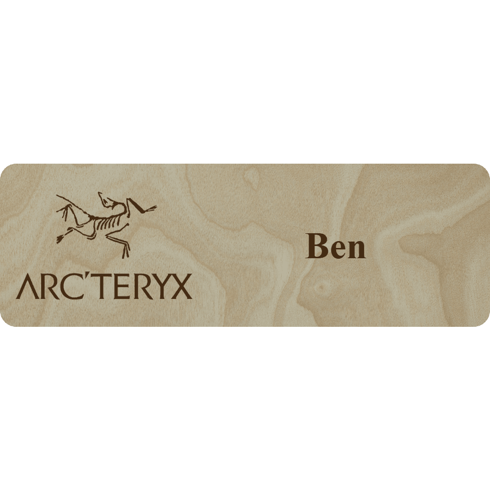 Arc'teryx Name Tag - 1 Line - Customer's Product with price 6.25 ID HfOEDyGpsXiUniHWBZrDB3WN