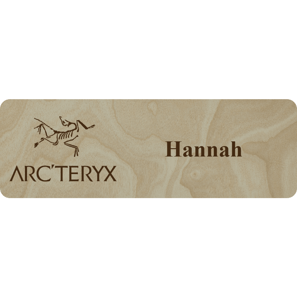 Arc'teryx Name Tag - 1 Line - Customer's Product with price 6.25 ID DJRTIooCi7n_Zgw4bbR69WK0