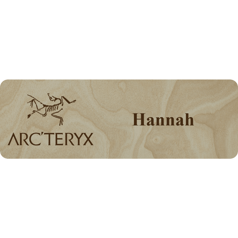 Arc'teryx Name Tag - 1 Line - Customer's Product with price 6.25 ID P36DOeZk3ncUea32oIX4TQsB