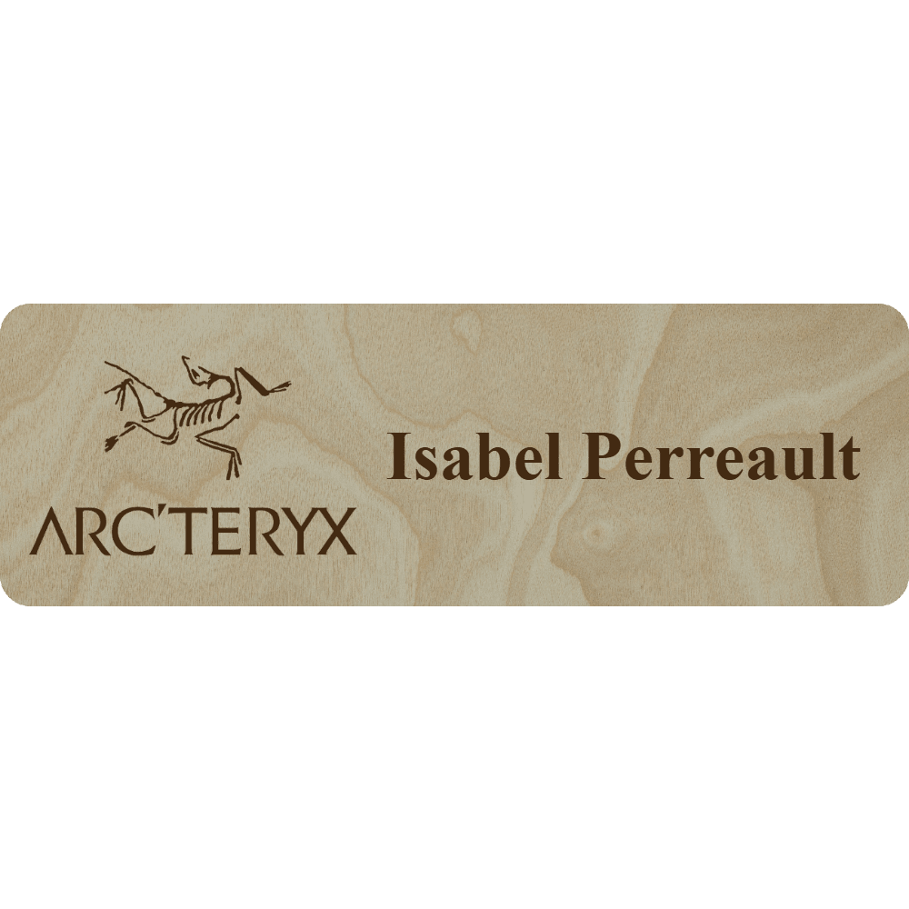 Arc'teryx Name Tag - 1 Line - Customer's Product with price 6.25 ID S3qH_OBlIpPClFn5kDoQkme-