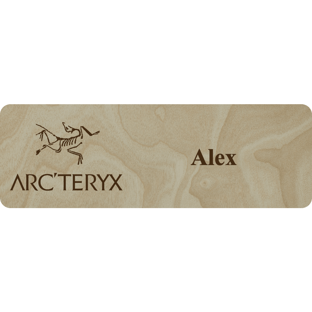Arc'teryx Name Tag - 1 Line - Customer's Product with price 6.25 ID hGkMzFYTZDIX2ll55BDQSONd
